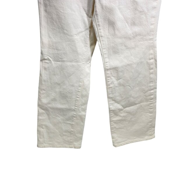 BLDWN Jeans High Rise Relaxed Powder‎ White Womens Size 28 - Picture 13 of 14